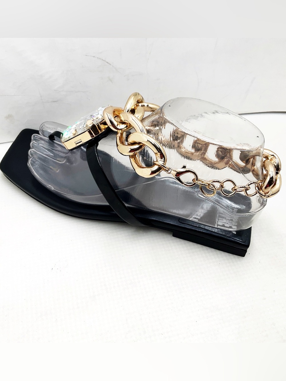 {Jeffrey Campbell} "Ring On It" Embellished Thong Sandals - Picture 6 of 16